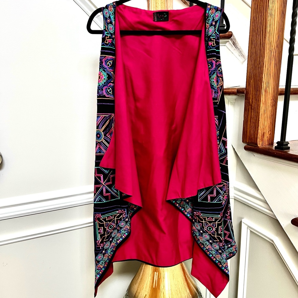 Indian/Pakistani Festive Black and Multi-color Women's Vest
